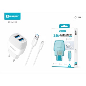 (SX-FA15-V8) CARREGADOR QUALCOMM QUICK CHARGE 3.0 - V8