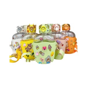 (JL-059) GARRAFA DIVERTIDA COM ADESIVOS 850ML