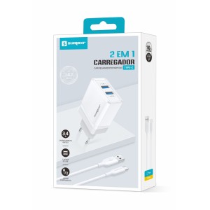 (SX-F17) - Carregador De Parede - [Caixa com 300 peças]