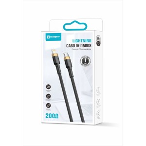 (SX-B116-CL2M) CABO PARA CARREGAMENTO E TRANSFERÊNCIA DE DADOS LIGHTNING PARA USB-C - 2 METROS