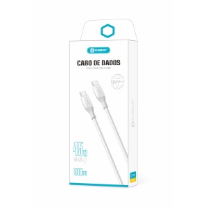 [SX-B122-CL] CABO DE DADOS E CARREGAMENTO USB-C/LIGHTINING COLORIDO 3A [CAIXA COM 300 PEÇAS]